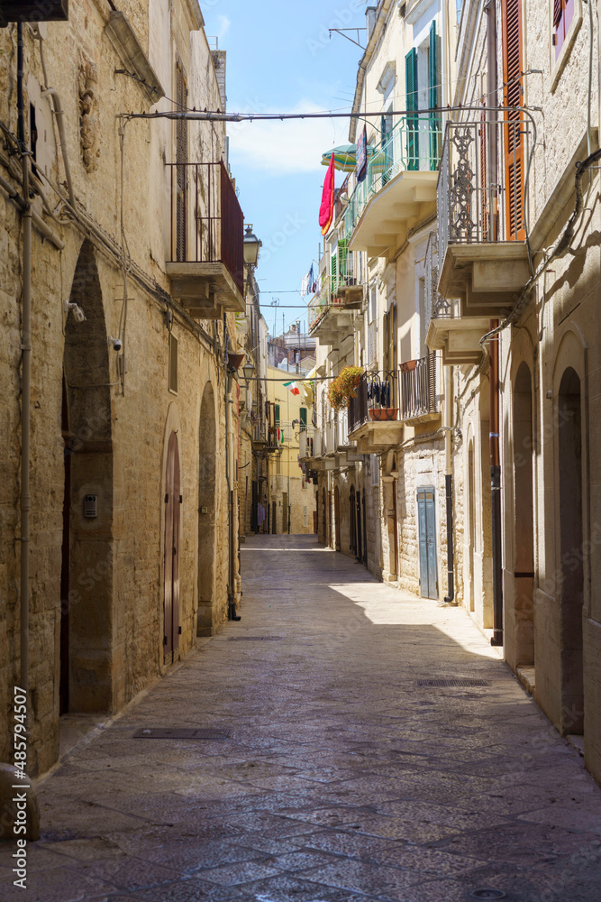 Ruvo di Puglia, historic city  in Apulia. Street