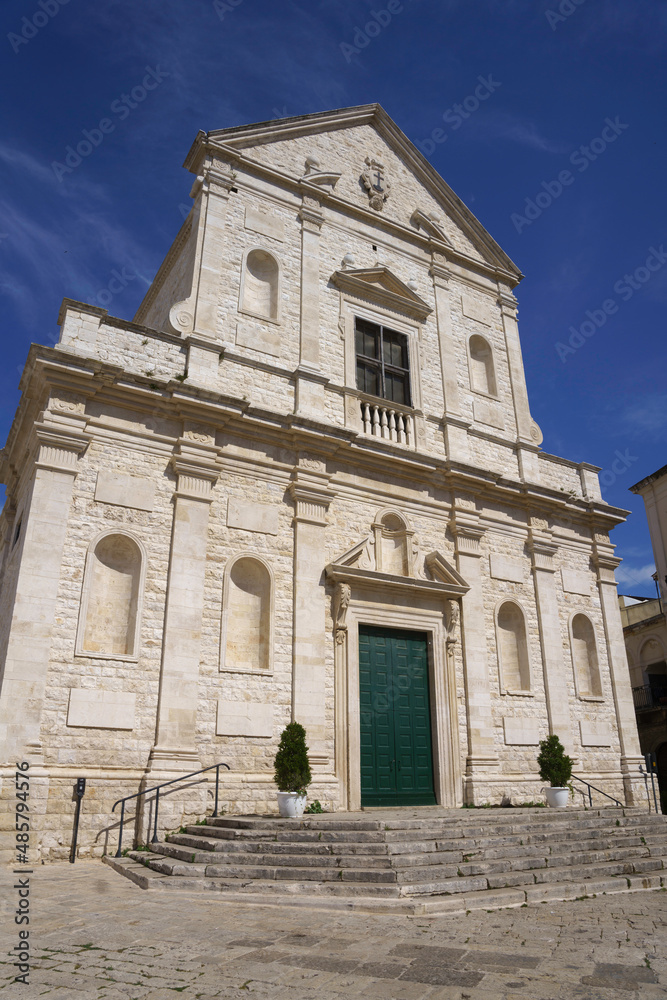 Bitonto, historic city  in Apulia. San Gaetano church