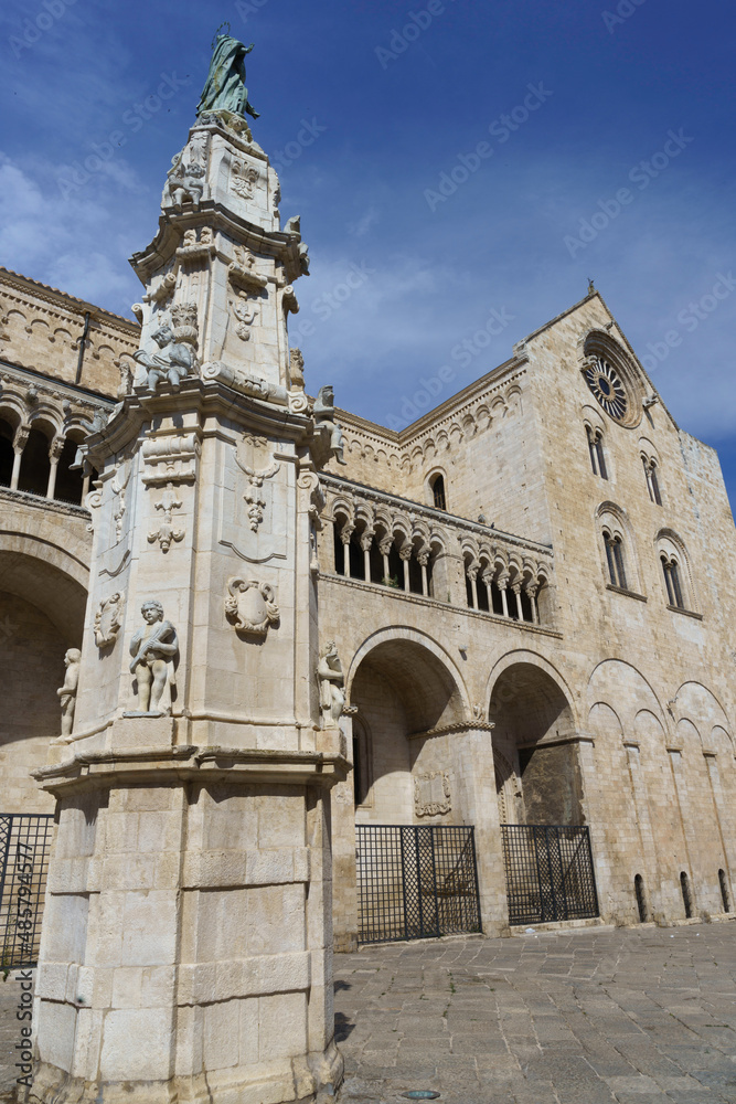 Bitonto, historic city  in Apulia. The cathedral