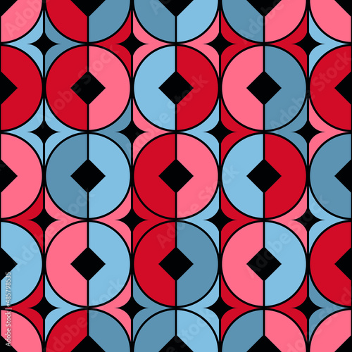 Abstract geometrical seamless pattern. Vector illustration. EPS 10