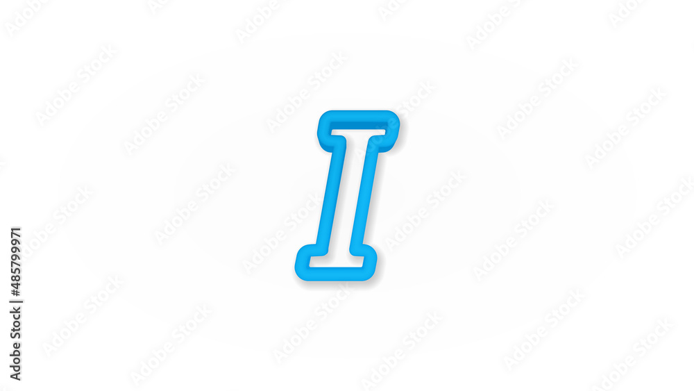 Text edit, italic font 3d line flat color icon. Realistic vector illustration. Pictogram isolated. Top view. Colorful transparent shadow design. Text edit, italic font 3d line flat color icon. Realistic vector illustration. Pictogram isolated. Top view. Colorful transparent shadow design.