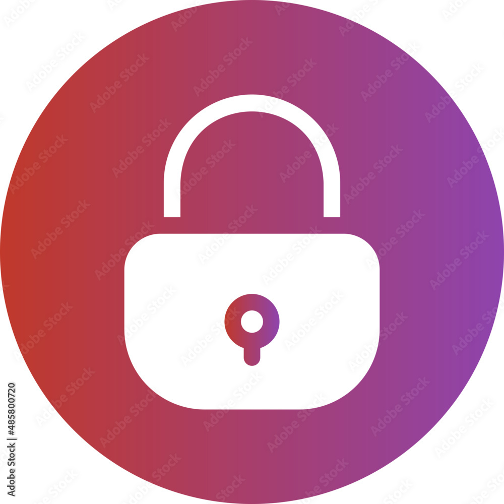 padlock gradient icon padlock gradient icon