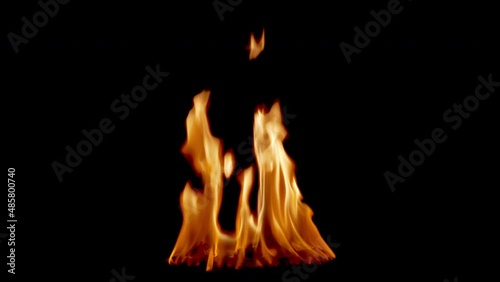 Fire flames loop alpha channel