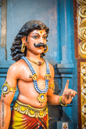 Hindu Statue, Batu Caves, Kuala Lumpur, Malaysia, Southeast Asia