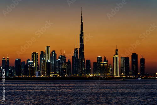 Papier peint Burj Khalifa Sunset Dubai