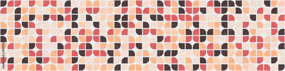 Fototapeta premium Abstract Geometric Pattern generative computational art illustration