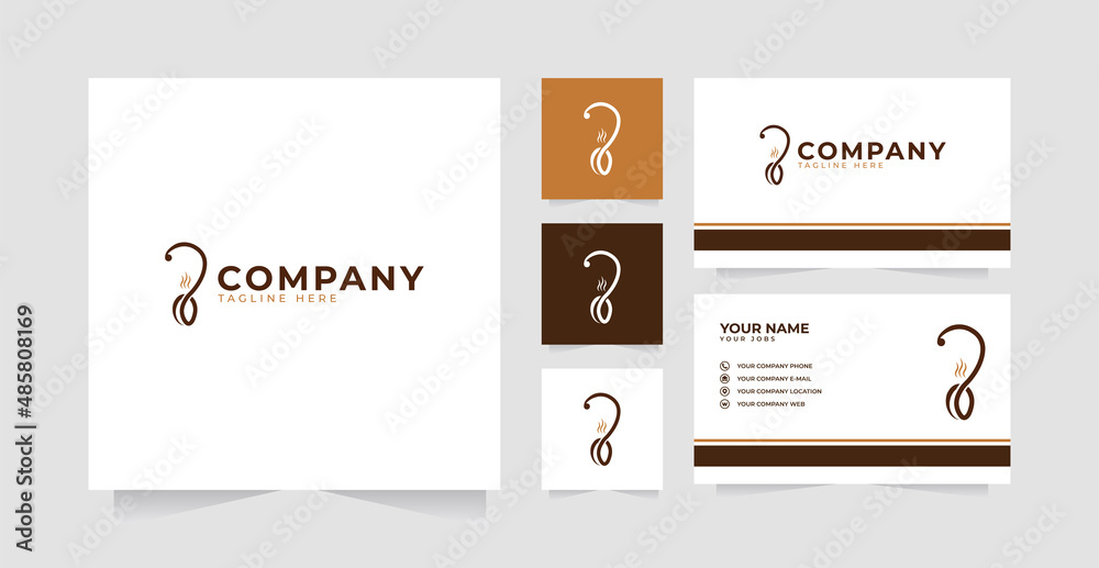 Question Coffee logo design and business card