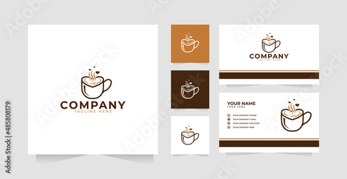 Love coffee design inspiration and business card