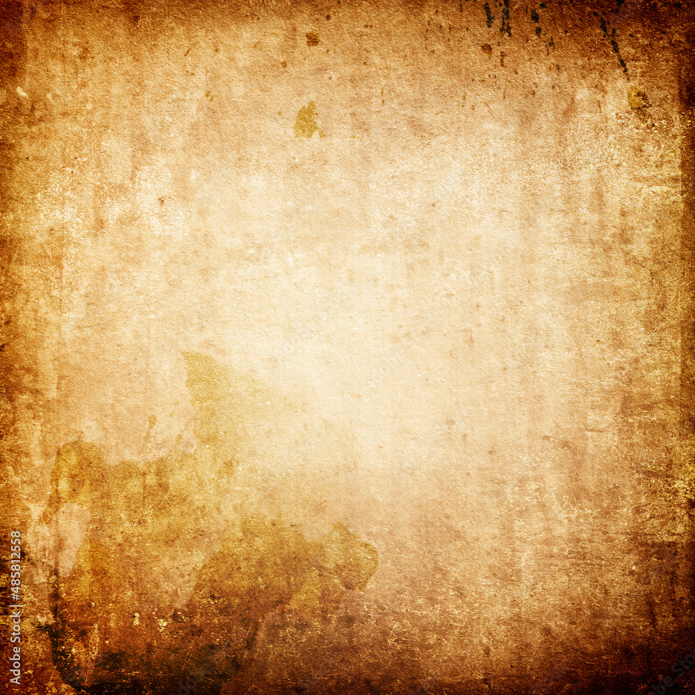 Old grunge background of worn yellowed stained paper Old grunge background of worn yellowed stained paper