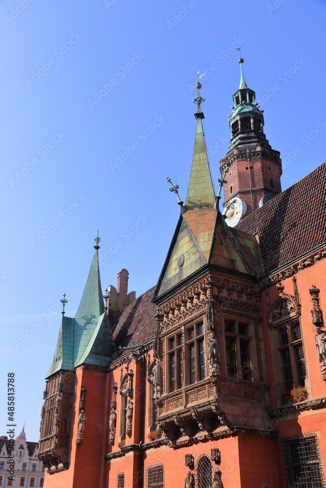 Naklejka premium Old Town Hall in Wroclaw Poland