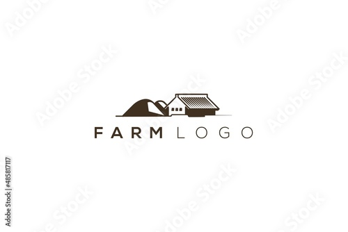 Farming logo template design