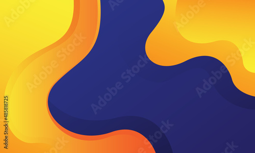 Abstract yellow and blue color background. Vector illustration
