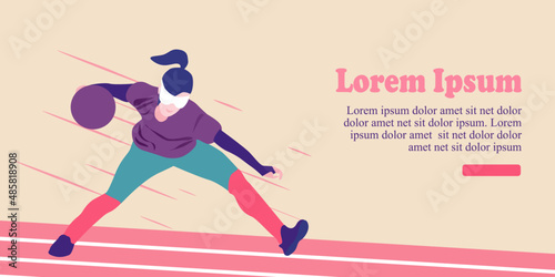 Faceless people with disabilities do sport