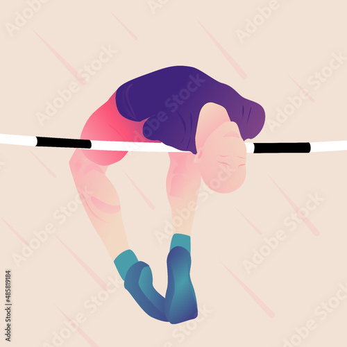 Faceless people with disabilities do sport