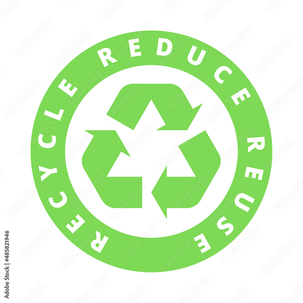 Reduce, reuse, recycle symbol icon Reduce, reuse, recycle symbol icon