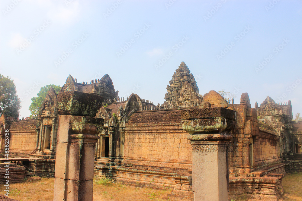 Khmer architecture in Banteay Srei temple