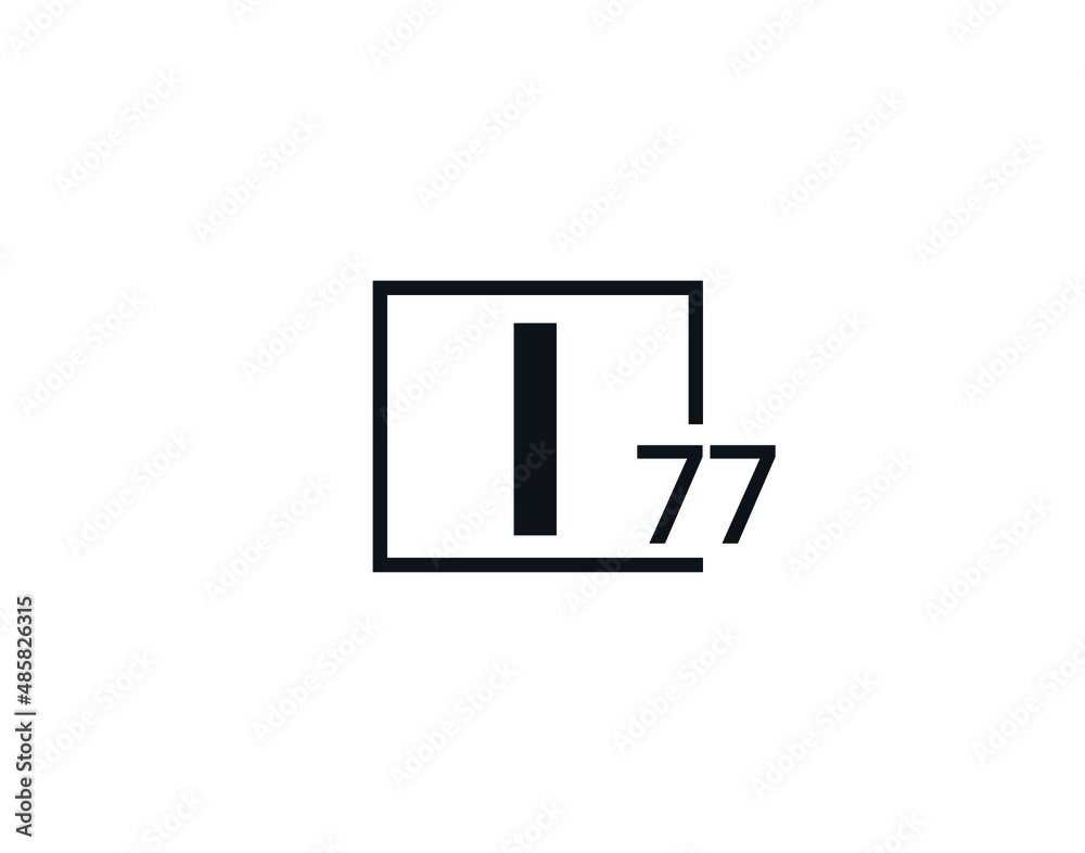 I77, 77I Initial letter logo I77, 77I Initial letter logo