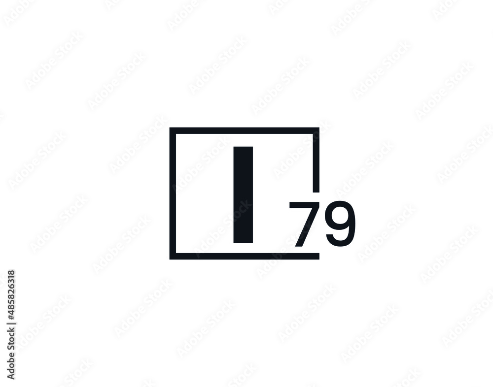 I79, 79I Initial letter logo I79, 79I Initial letter logo