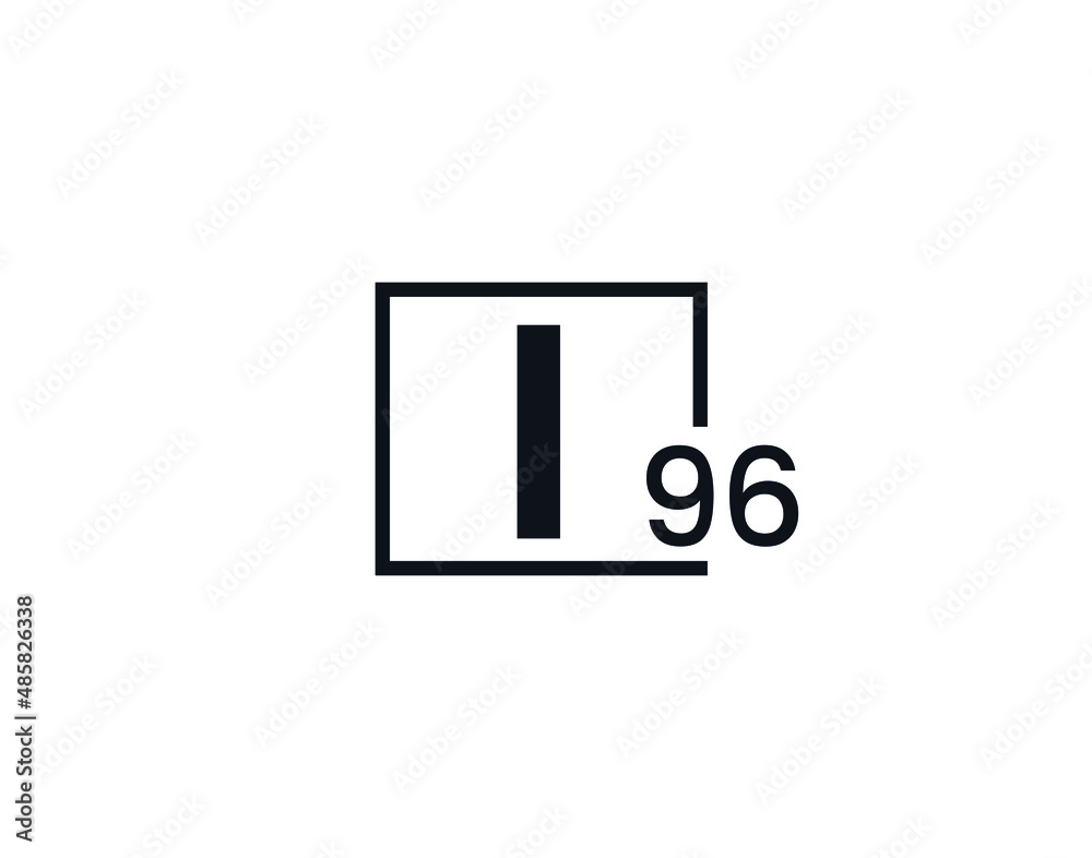 Obraz premium I96, 96I Initial letter logo