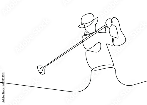a man playing golf shooting