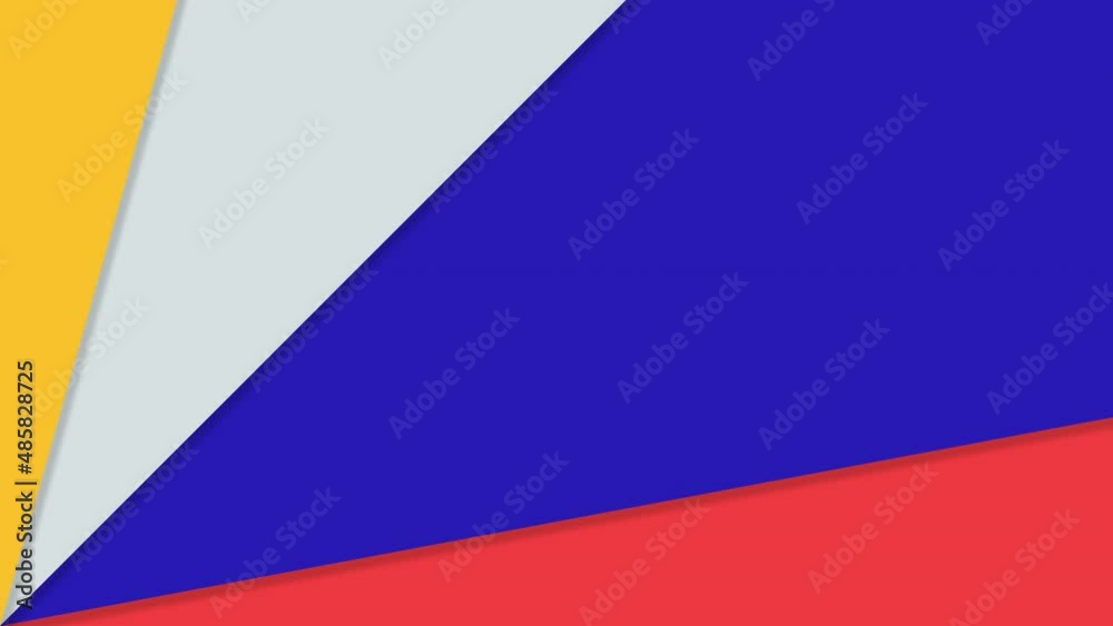 Diagonal fan transition in red, blue, gray and yellow with chroma key Diagonal fan transition in red, blue, gray and yellow with chroma key
