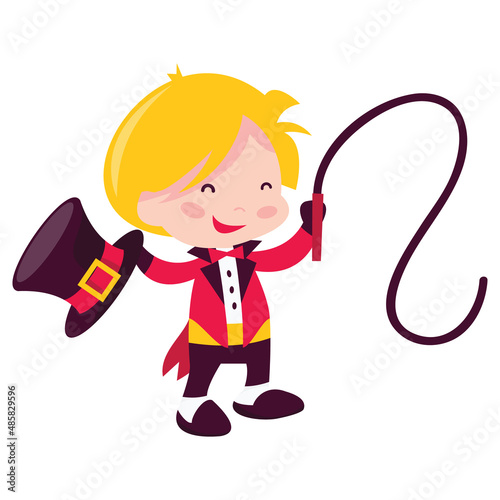 Cartoon Ring Leader Kid