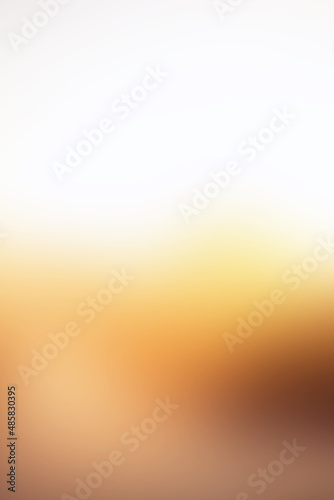 Blurred white and yellow orange background with modern tech abstract blurred color gradient patterns. Smooth template for brochures, posters, banners, flyers, cards, apps