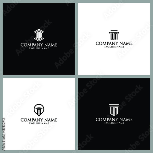 Collection of creative of Logo design law firm Template