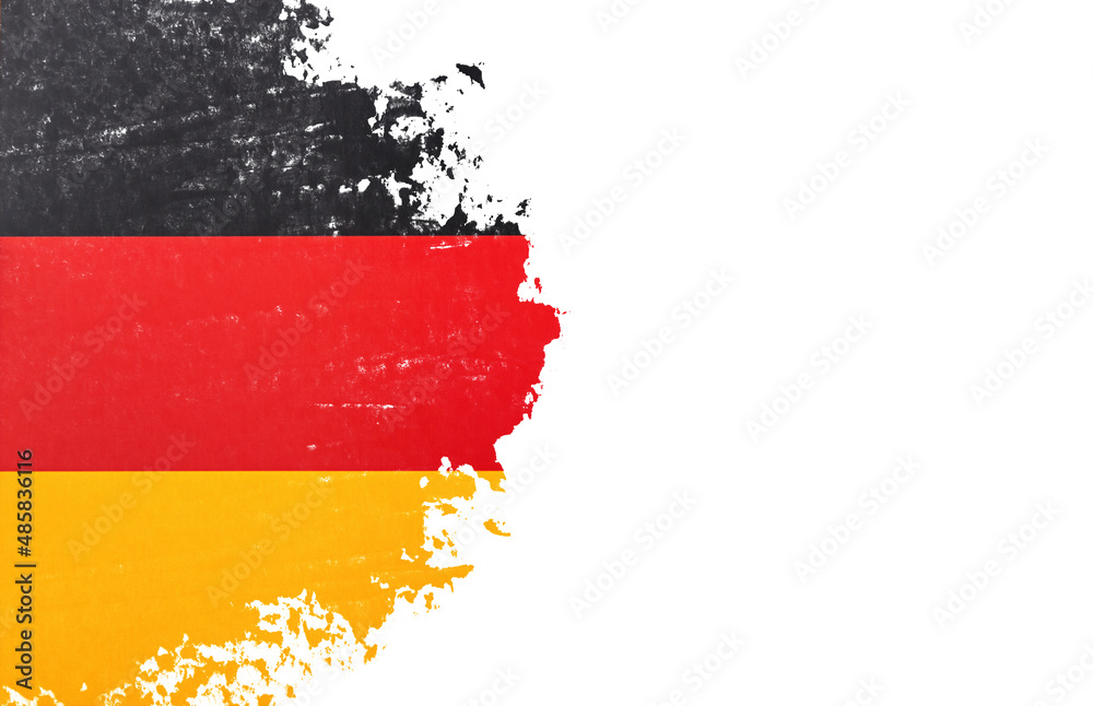 Obraz premium Brush stroke flag of Germany.