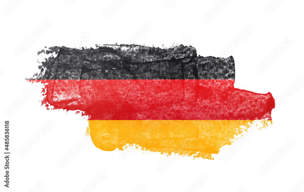 Obraz premium Brush stroke flag of Germany.