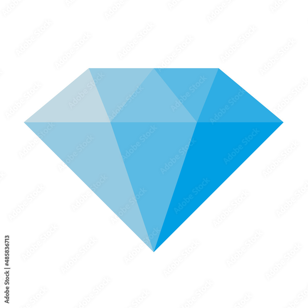 diamond blue crystal gem geometric vector design icon illustration jewel jewelry shape symbol brilliant gemstone