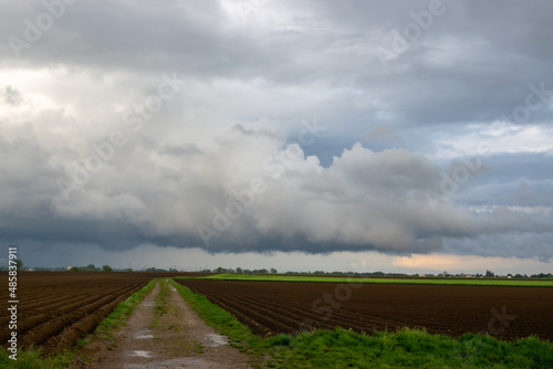 impending squall with rain, impending hurricane, impending rain, approaching storm, Prairie Storm, the storm is coming, approaching storm, thunderstorm, tornado, mesocyclone, climate, Shelf cloud photo