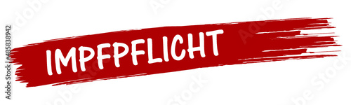 Impfpflicht Banner rot