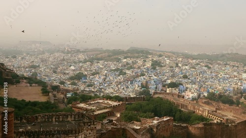 Jodhpur ( Also blue city) is the second-largest city in the Indian state of Rajasthan and officially the second metropolitan city of the state. photo