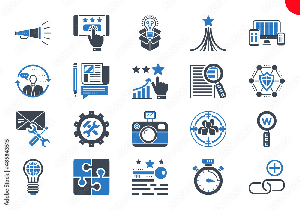 SEO Line Icons Set. SEO Related Line Icons. Website and APP Design and Development. Simple Mono Line Pictogram Pack. Stroke Logo Concept, Web Graphic