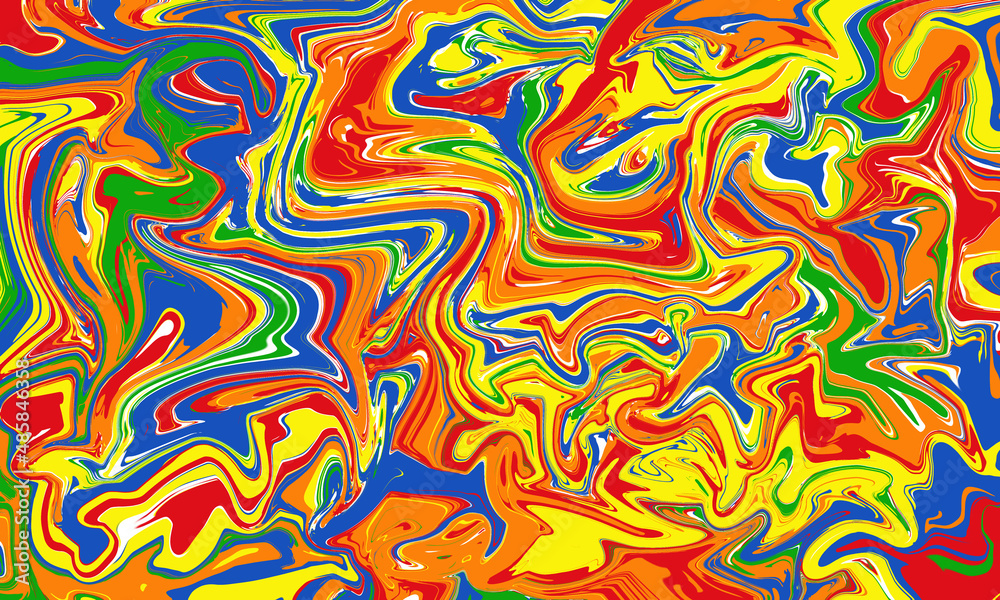 Abstract red, yellow and blue soft liquid gradient background, blur Abstract red, yellow and blue soft liquid gradient background, blur