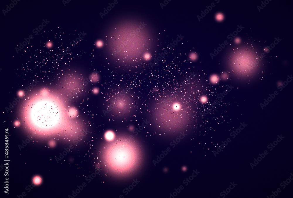 Obraz premium 背景素材_イルミネーション_ピンク