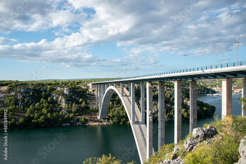 bridge in croatia on the highway ,bridge over the river in the mountains © Miriam