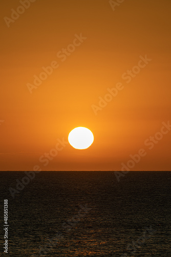 sunset over the sea