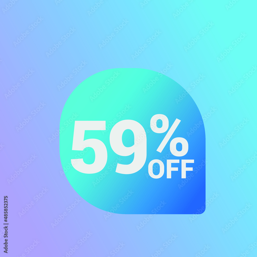 59% off Sale banner offer ad discount promotion vector banner. price discount offer. season sale promo sticker colorful background 59% off Sale banner offer ad discount promotion vector banner. price discount offer. season sale promo sticker colorful background