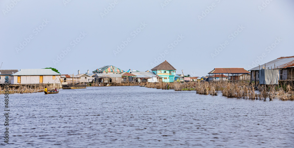 houses on the river, the lake city of ganvié