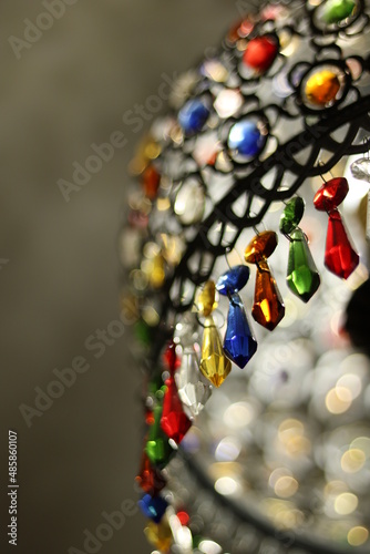 Moroccan chandelier. Moroccan chandelier. crystals.