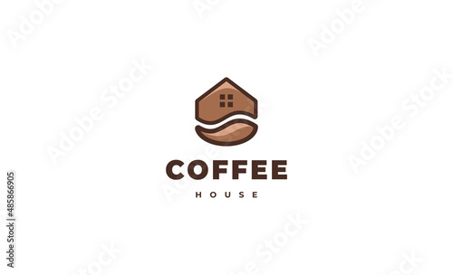 Coffee Home House Logo Design Template
