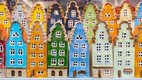 Gingerbread in colorful glaze. Souvenir sweets of Gdansk