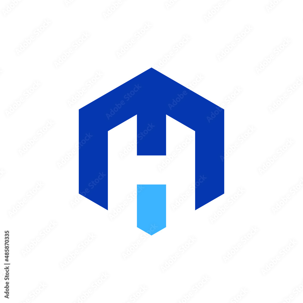 Abstract HM Logo can be use for icon, sign, logo and etc Abstract HM Logo can be use for icon, sign, logo and etc