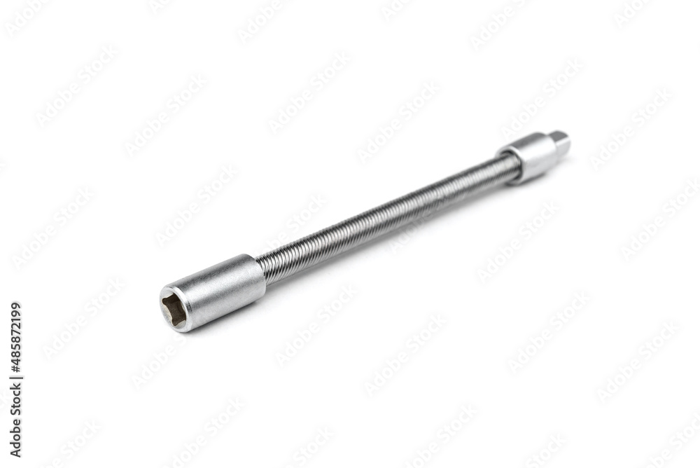 Adapter for screwdriver bit isolated on white background. Adapter for screwdriver bit isolated on white background.