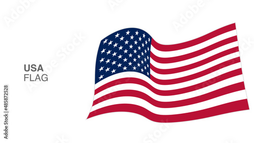 United States Flag Waving Wind vectors_02