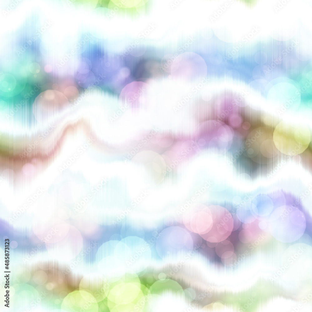 Seamless pale pastel tie dye bokeh texture. Soft tone on tone summer repeat background with washed out sun bleached ink dyed effect. Seamless pale pastel tie dye bokeh texture. Soft tone on tone summer repeat background with washed out sun bleached ink dyed effect.