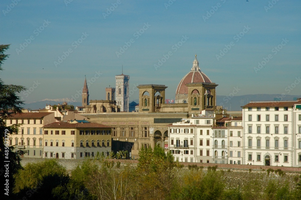 panorama  delle opere più alte della città di Firenze