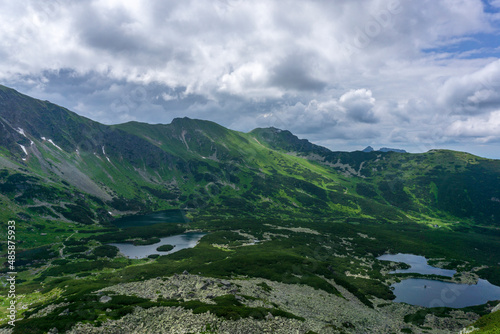 Picturesque landscape of Gąsienicowa Valley. Tatra Mountains.